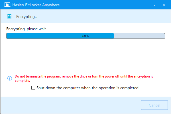 Encrypt Drive with BitLocker