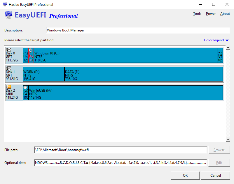 Create Boot Entry