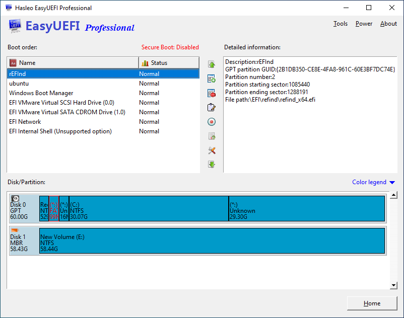 set refind as priority boot option